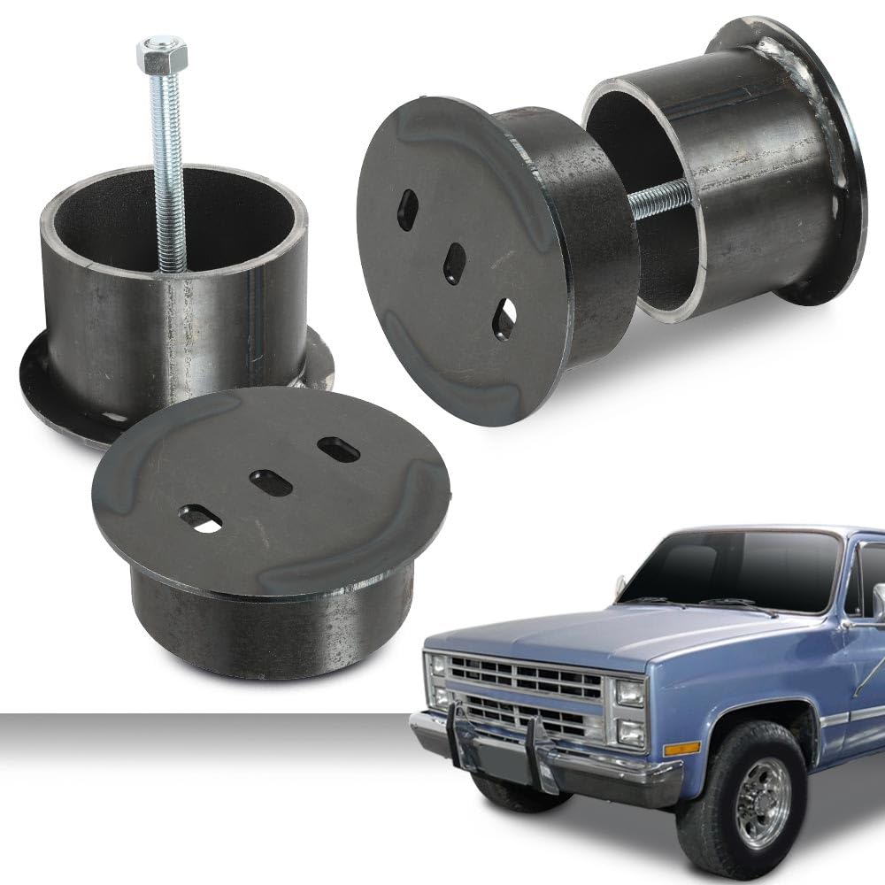 G-PLUS Universal Front Air Ride Bag Brackets Kit Cups 4.5" OD Compatible with Any Cars & Trucks with 4.5" Front Coil Spring Diameter