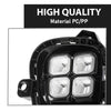 G-PLUS LED DRL Daytime Running Light Front Fog Lights Lamps with Wire Harness & Switch Compatible with Kia Rio EX/LX/S 2018-2020 922011W710, 922021W710
