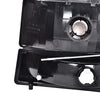 G-PLUS LED DRL Headlights, Fit 1992-1996 Ford Bronco F150 F250 F350,Fits Models with Halogen Headlights Only,Bumper Headlamps, Clear Lens Black Housing Clear Reflector,faros delanteros