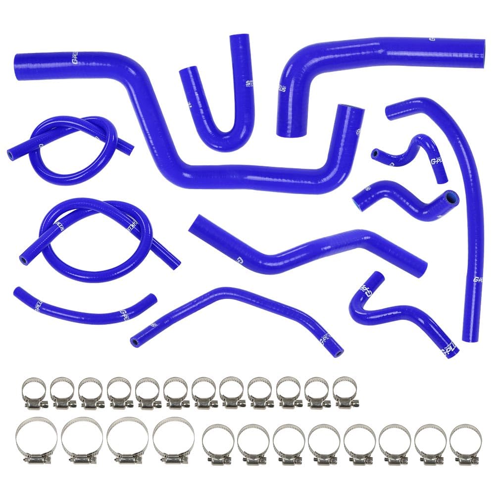 G-PLUS Silicone Radiator Hose Kit Compatible with Honda/Acura Integra DC4 DB7 RS LS GS SE with B18B1 Engine 1994-2001 Blue