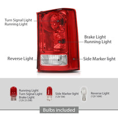 G-PLUS Tail Lights Assembly with Bulb Harness for Honda Pilot 2009-2015 Product Image