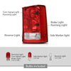 G-PLUS Tail Light Set Rear Brake Lamp with Bulb and Wiring Harness Compatible with Honda Pilot 4-Door Sport Utility 2009-2015 Passenger Side Luces TraserasAssembly