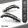G-PLUS Pair Fog Light Cover Daytime Running Light Cover, Compatible with Benz C250 C350 2012-2015/C300 2012-2014 w/o AMG Package & Sport Package, LH Driver & RH Right 2PCS, 2048803224, 2048803324