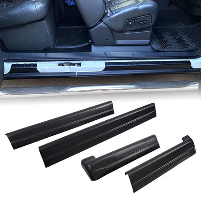 G-PLUS Rocker Panel Guard Sill Trim Compatible With Chevy Silverado/Fit GMC Sierra Extended Cab 1999-2006, Rocker Panel Protector Guard Cover Black 4PCS 14068