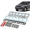 G-PLUS Head Gasket Set Bolts Compatible with Jeep Cherokee 1999-2001 /Fit Jeep Grand Cherokee 1999-2003 /Fit Jeep TJ Wrangler 1999-2003 4.0L 242CID L6 OHV HS9076PT-4, ES71102
