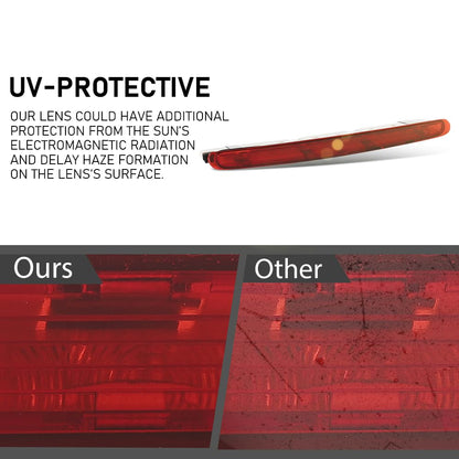 G-PLUS 3rd Third Brake Light Compatible with Benz X164 W251 V251 GL/R Class 2005-2012, High Mount Cargo Lamp, Red Lens, A2518201156, 2518201156