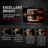 G-PLUS LED Headlights Assembly Front Headlamps Left+Right Fit GMC Sierra 1500 2007-2013, Fit GMC Sierra 2500HD 3500HD 2007-2014 Clear Lens Black Housing Clear Reflector 22853029,faros delanteros
