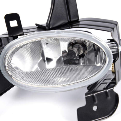 G-PLUS Front Bumper Fog Lights Compatible With Honda Accord (2Door Coupe Model Only) 2008 2009 2010 Lamps Clear Lens Includes H11 Bulbs Wiring Harness and Switch