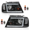 G-PLUS LED Headlights Assembly Fit 2004-2008 Ford F150,Fit Lincoln Mark LT 2006-2008(NOT Fit 2004 F150 Heritage/Flareside Beds) Clear Lens Black Housing Clear Reflector Headlamps,faros delanteros