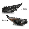 G-PLUS Headlights Assembly Front Headlamps Pair Compatible with Mazda 3 2010-2013,Fit Mazda 3 Sport 2010-2013 Clear Lens Black Housing Amber Reflector BBM4510L0K,faros delanteros