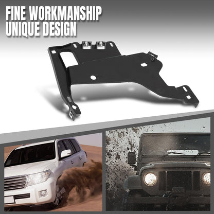 G-PLUS Right Headlight Bracket Compatible with Chevy Corvette C5 1997-2004 16523680, 16523682 Black
