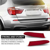 G-PLUS Rear Bumper Reflector Compatible with BMW X3 2011-2017 M Aerodynamics Package (Code S715A) 63147217316, 63147217315, BBM1185104C, M1184104C RH&LH Red