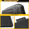 G-PLUS 9PCS Cargo Liners Mat Fit Tesla Model Y 2020-2024 5-Seat (NOT for 7-SEAT) All Weather 1st & 2nd & 3rd Row Truck Cover Mats,Waterproof TPE Floor Liners
