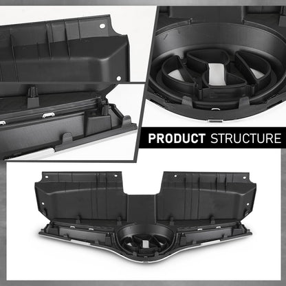 G-PLUS Front Grille Compatible with Ve.loster Base 2012-2017/ Ve loster RE:FLEX 2014 2015/ SE, Tech 2015 2016 Bumper Grill w/Chrome Trim Replacement for 863502V100, HY1200170