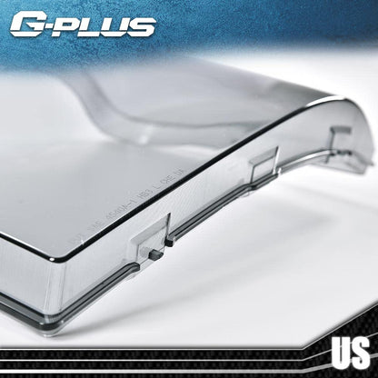 G-PLUS Front Headlight Lenses Cover Compatible with 2007-2013 GMC Sierra 1500 2500HD 3500HD,Left & Right Side Replacement Pair (Smoky Lens)