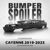 G-PLUS Rear Bumper Spoiler Lower Compatible with Porsche Cayenne 2018-2023 Without Turbo, Without Sport Design Package, with Parking Sensor Cut-Outs 9Y0807543AG2X, 9Y0-807-543-A-G2X Black