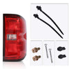 G-PLUS Tail Lights Assembly W/o Bulbs Red Lens Compatible with Chevy Silverado 2014-2019/Fit GMC Sierra 2015-2019 Right Passenger Side Tail Lamps Brake Lamp Luces Traseras Rear Brake Lamps Assembly