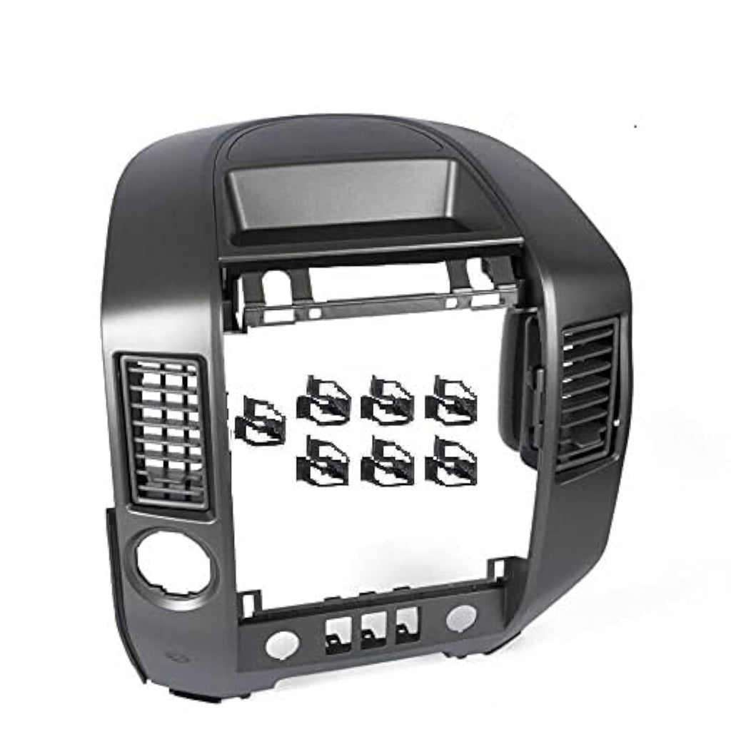 G-PLUS Center Dash Radio Bezel w/o Speaker Bezel Compatible with 2004-2006 Nissan Titan/ 2005-2006 Nissan Armada/ 2004 Nissan Pathfinder Armada 682577S000 AC Instrument Panel Lid