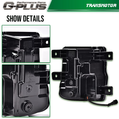 G-PLUS LED Fog Light Compatible With 2016-2018 Chevy Silverado 1500,Bumper Lamps Driving Fog Lamps w/Switch (Clear lens)