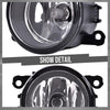 G-PLUS Fog Lights Compatible with Ford Focus 2012 2013 2014 Fit S SE SEL Titanium models LH & RH Fog Lamps with Chrome Fog Cover 4F9Z15200AA CP9Z17E810C CP9Z17E811C BM51-19953-AD BM51-19952-AD