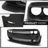 G-PLUS Front Bumper Kit Cover & Grille & Lip & Fog Light Covers Fit 2015 2016 2017 2018 2019 2020 2021 2022 2023 Dodge Challenger Hellcat Style Full Bumper Replacement, Not Fit Demon Models Black