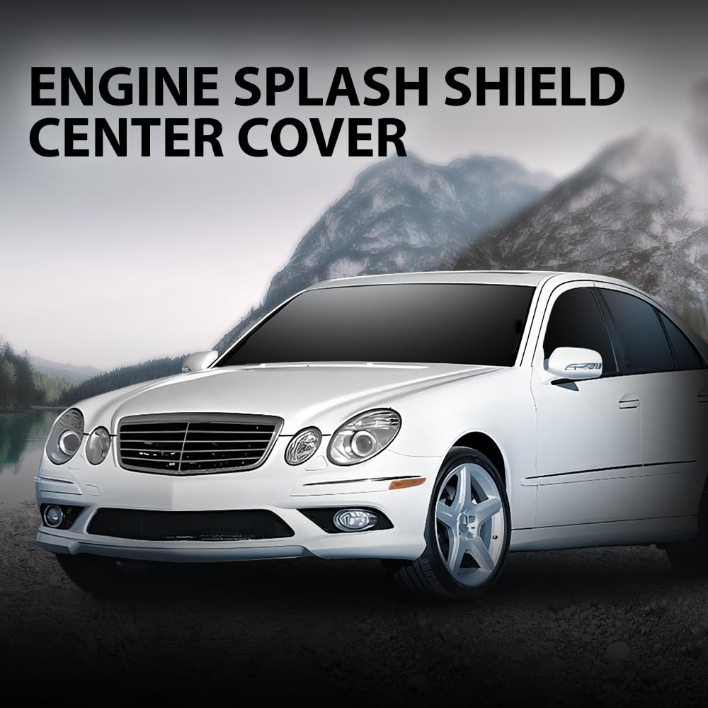 G-PLUS Engine Splash Shield Center Cover Compatible with Benz E320 Bluetec Sedan 4-Door 2007-2009,Fit Benz E350 4Matic Sedan/Wagon 4-Door 2006-2009,2115242430, 211-524-24-30