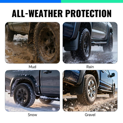 G-PLUS Mud Flaps Splash Guards Fit for Chevy Silverado/GMC Sierra 1500 1999-2007, Fit Sierra 2500 2001-2007/ Avalanche 1500/2500 2002-2006 Front&Rear 4PCS (Only fit Models with Factory Fender Flares)