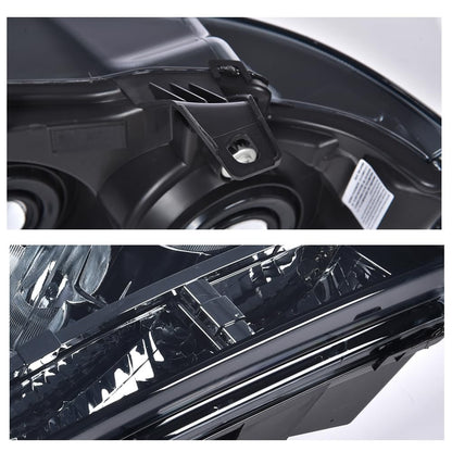 G-PLUS Headlights Assembly Compatible with Chevy Tahoe Subarban Avalanche 2007-2014 Set Pair Bumper Corner Headlamps Left & Right Smoky Lens Black Housing Amber Reflector,faros delanteros