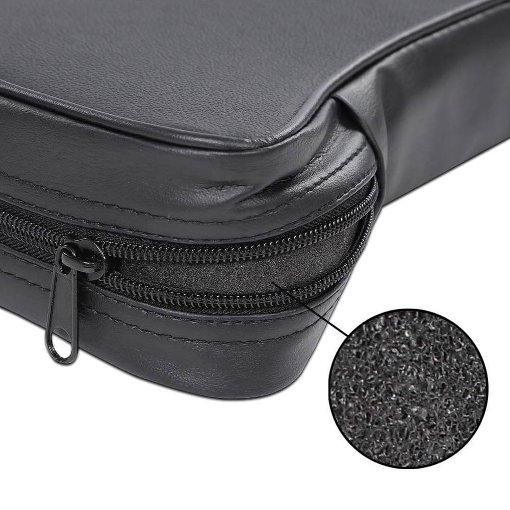 G-PLUS Center Armrest Pad/Console Smooth Black Leather C2 C3 Compatible with 1967-1982 Chevy Corvette