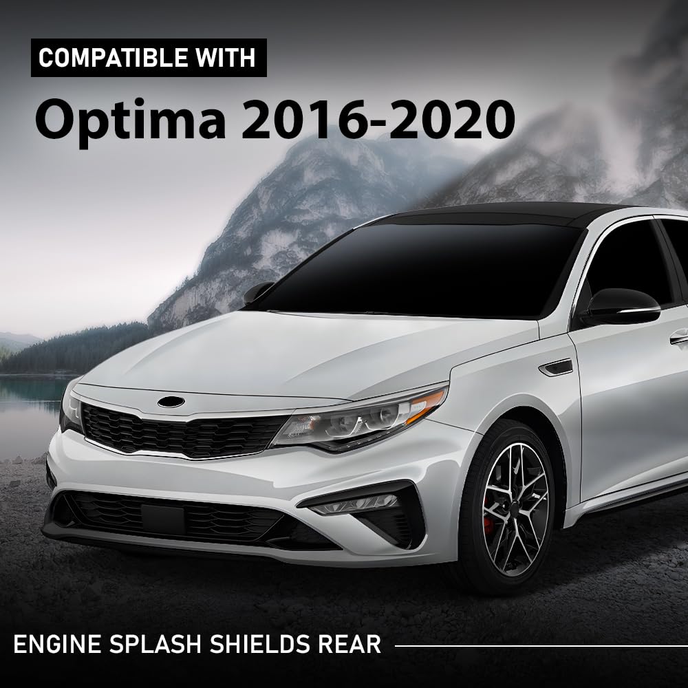 G-PLUS Engine Splash Shields Rear Compatible with Kia Optima 2016-2020 29130D4000, KI1228162