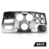 G-PLUS Dash Bezel Gauge Cluster Cover W/o AC Compatible with 1975 1976 1977 1978 1979 1980 Chevy GMC Pickup Truck W/o AC Black