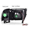 G-PLUS DRL LED Headlights Compatible with Dodge Ram 1500 1994-2001,Fit Dodge Ram 2500 3500 1994-2002(Not for Ram Sport) Headlamps Assembly w/o Bulbs Clear Lens Black Housing Amber Reflector