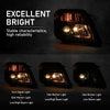 G-PLUS Projector Headlight Compatible with GMC Terrain (submodel: SLE, SLT) 2010-2015 /Fit Terrain SL 2015 Right Passenger Front Clear Lens Chrome Housing Bumper Headlamps,faros delanteros