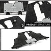 G-PLUS Lower Engine Splash Shield Under Guard Cover Compatible with Fiat 500X 2016-2018, Fit Jeep Renegade 2015-2018 CH1228133, 68420672AA, 68248089AA Black