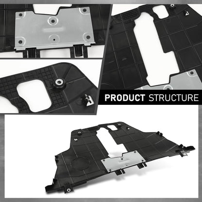 G-PLUS Lower Engine Splash Shield Under Guard Cover Compatible with Fiat 500X 2016-2018, Fit Jeep Renegade 2015-2018 CH1228133, 68420672AA, 68248089AA Black