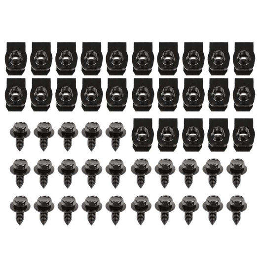G-PLUS Fender Bolts & U Nuts 5/16-18 x 7/8" x 3/4" Washer 1/2" Hex Head 50pc