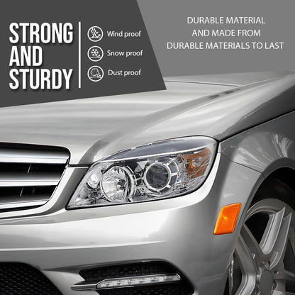 G-PLUS Headlight Lens Cover Compatible with Benz C-Class W204 C180 C200 C260 C280 C300 200K 180K 2008-2011 2048208761, 2048208861 Left & Right Front Headlamp Lens Cover Clear