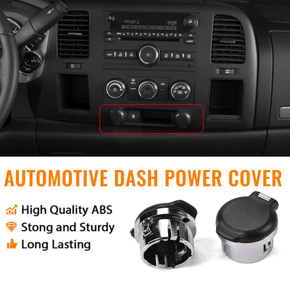 G-PLUS Dash Power Outlet Cover, Dash Panel Retainers Cigarette Lighter Plug Retainer, Compatible with 2007-2013 Silverado Sierra Tahoe 20983936 25793816 Dash Retainers 12v Power, 2PCS
