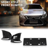 G-PLUS Front Bumper Set (Front Bumper, License Plate) Compatible with 2007-2009 LX LS460 to 18+ LS F-Sport Style 2Pcs