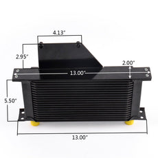 G-PLUS Oil Cooler Kit for Subaru Impreza WRX STI 2001-2005 Aluminum Front View