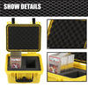 G-PLUS Graded Card Storage Box Fit BGS PSA SGC FGS Weatherproof Graded Sports Trading Cards Box(Small, Orange & Black)