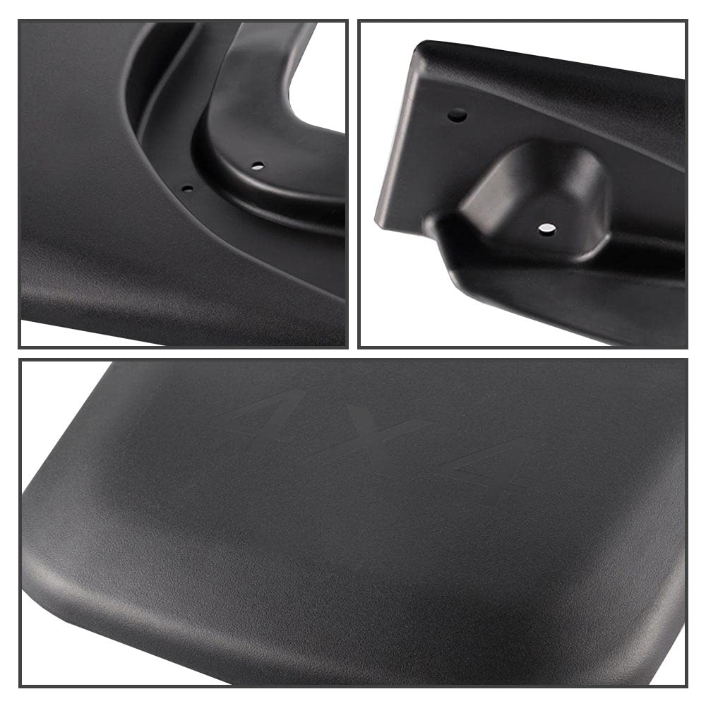 G-PLUS Heavy Duty Molded Mud Flaps Compatible with Toyota Tacoma w/Fender Flares 2005-2015 4PCS Mud Guards Splash Front & Rear Mudguards Black