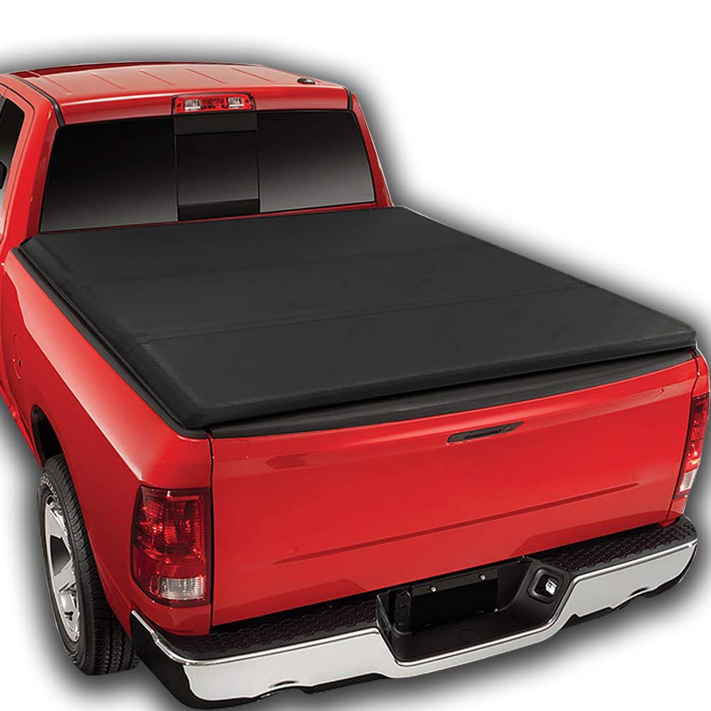 G-PLUS T3 Tri-Fold Hard Lock 6.8Ft Truck Tonneau Cover Replacement for 99-17 Ford F250/F350/F450 Super Duty | 6'8" Standard Short Bed