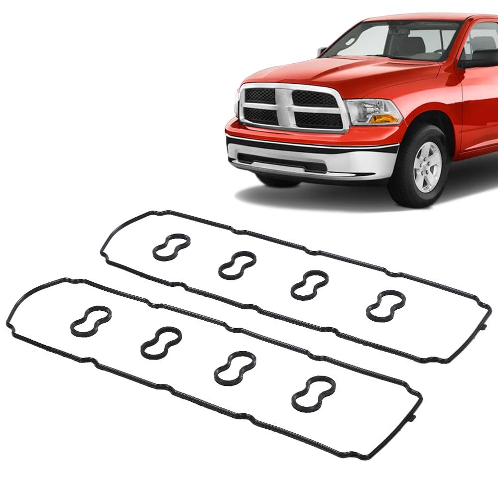 G-PLUS Valve Cover Gasket Spark Plug Seals Compatible with 2005-2009 Chrysler Aspen 300/2008-2009 Dodge Challeng/2006-2009 Dodge Charger/2004-2009 Dodge Durango/2003-2009 Dodge Ram 1500 2500 3500