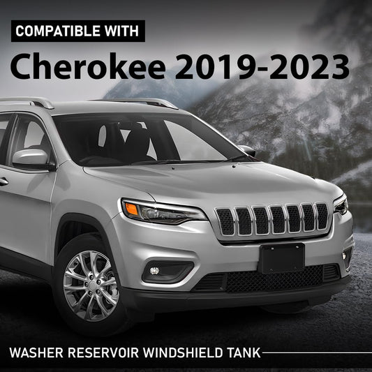 G-PLUS Washer Reservoir Windshield Tank Compatible with Jeep Cherokee 2019-2023 8406291AA-PFM