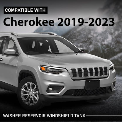 G-PLUS Washer Reservoir Windshield Tank Compatible with Jeep Cherokee 2019-2023 8406291AA-PFM
