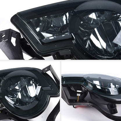 G-PLUS Front Bumper Fog Light Assembly Compatible With 2002-2006 Chevy Avalanche Driving Fog lamps Replacement Left & Right Side GM2593141,GM2592141 (Smoky)
