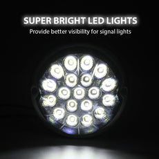 G-PLUS LED Marker Turn Signal Light Clear Lens Warm White LED Universal Additional Angle