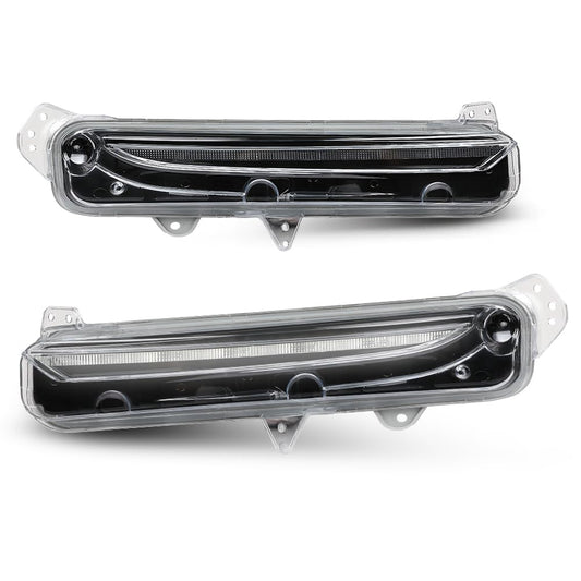 G-PLUS Set of 2 Fog Lights Lamp Compatible with Lincoln MKX 2016-2017 FA1Z13200D, FA1Z13200C, FA1Z-13200-D, FA1Z-13200-C Black Left+Right Side