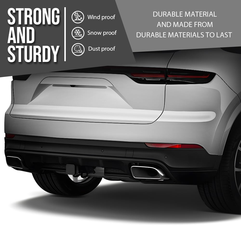 G-PLUS Rear Bumper Spoiler Lower Compatible with Porsche Cayenne 2018-2023 Without Turbo, Without Sport Design Package, with Parking Sensor Cut-Outs 9Y0807543AG2X, 9Y0-807-543-A-G2X Black